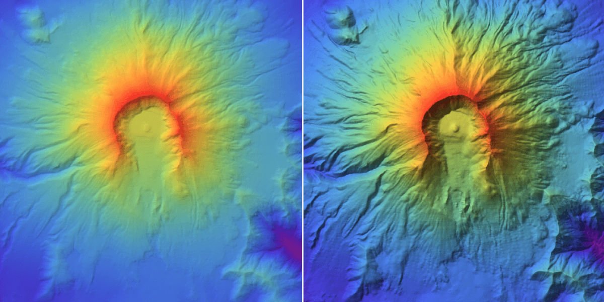 Topology of Mount St. Helens