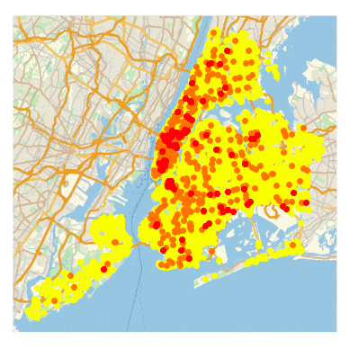 Looking for patterns in New York City traffic accidents
